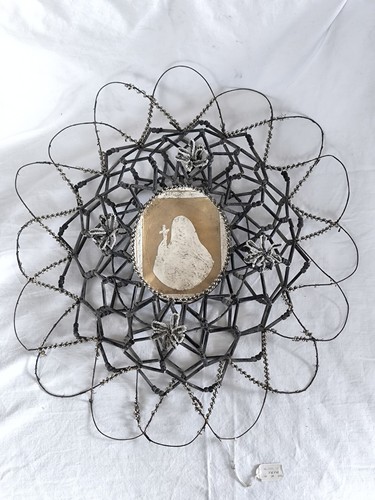 Alter grabschmuck perlen kranz - grabschmuck,