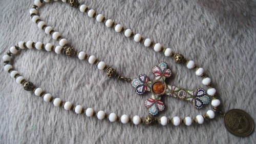 Millefiori rosenkranz mit - millefiori,