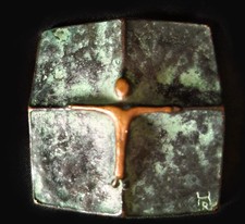 Bronze Kreuz Hans Rams massiv