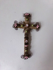 Kreuz Klosterarbeit Goldborte