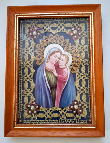 Klosterarbeit bild maria mit - bild,,