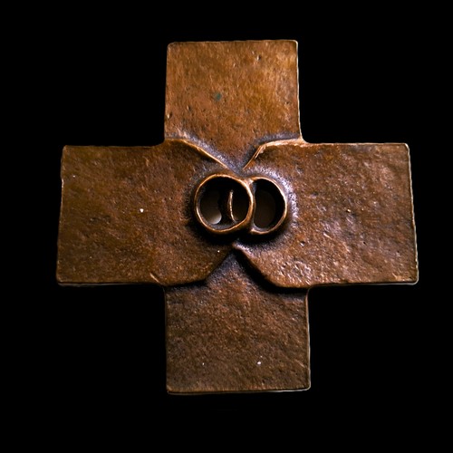 Bronze kreuz 8x8cm - bronze,